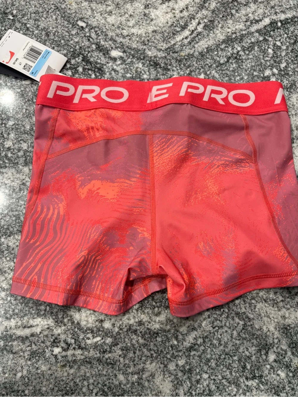 Nike Pink/Coral Performance Compression Shorts